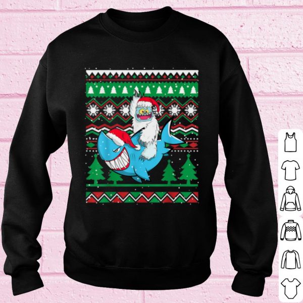 Original Sharkmas Santa Shark Christmas shirt