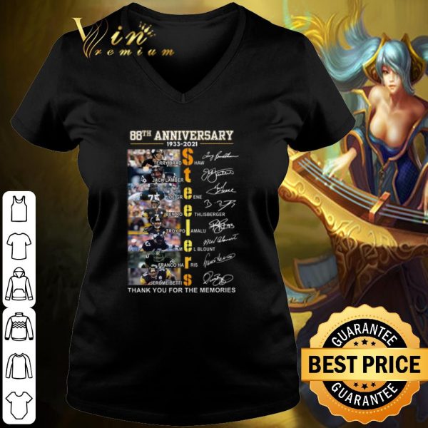 Pretty Anniversary 1933 2021 Steeiers signature Terry Bradshaw Jack Lambert shirt