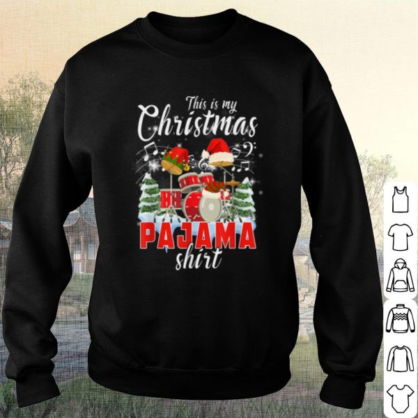 Premium This Is My Christmas Pajama Santa Drum shirt