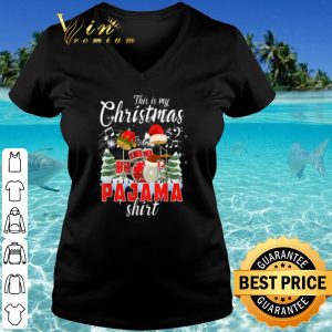 Top This Is My Christmas Pajama Santa Drum shirt 2