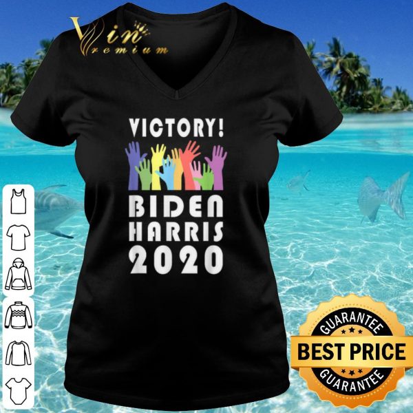Pretty LGBT hand Victory Biden Harris 2020 shirt