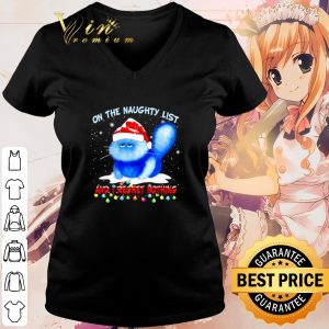 Cool Grumpy cat on the naughty list and I regret nothing Christmas shirt 2