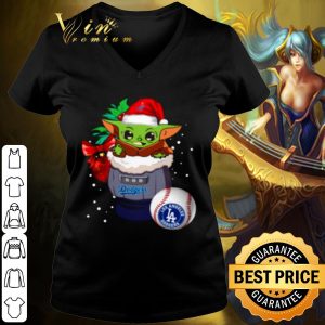 Pretty Baby Yoda Star Wars Los Angeles Dodgers Christmas shirt 2