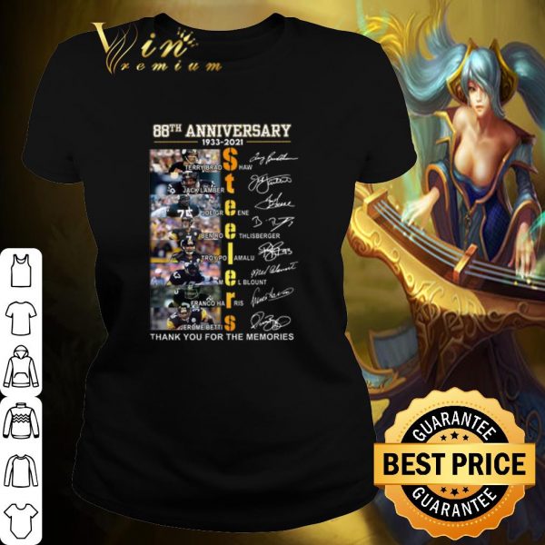 Pretty Anniversary 1933 2021 Steeiers signature Terry Bradshaw Jack Lambert shirt