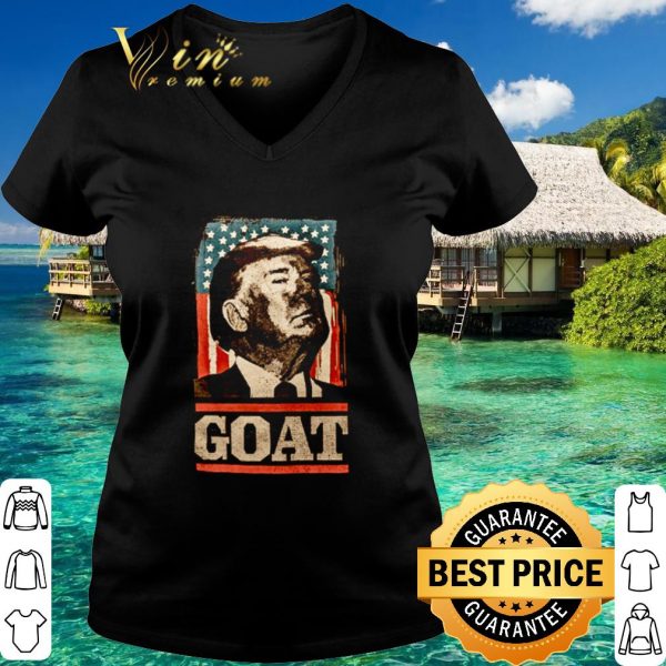 Top American flag Trump goat shirt