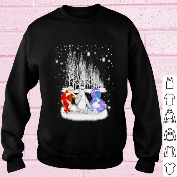Pretty Sloth Snow Merry Christmas shirt