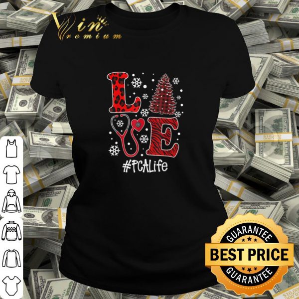 Original Love Nurse PCALife Tree Christmas shirt