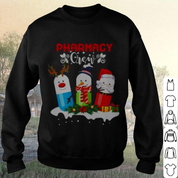 Cool Pharmacy Crew Christmas Pills Snowman shirt
