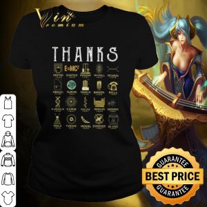 Pretty Thank you scientists Newton Einstein Faraday Maxwell shirt 1