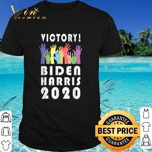 Pretty LGBT hand Victory Biden Harris 2020 shirt