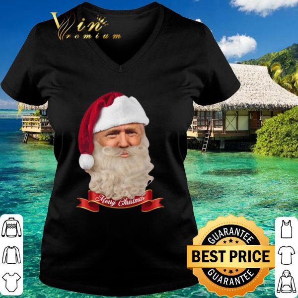 Top Santa Trump merry Christmas shirt