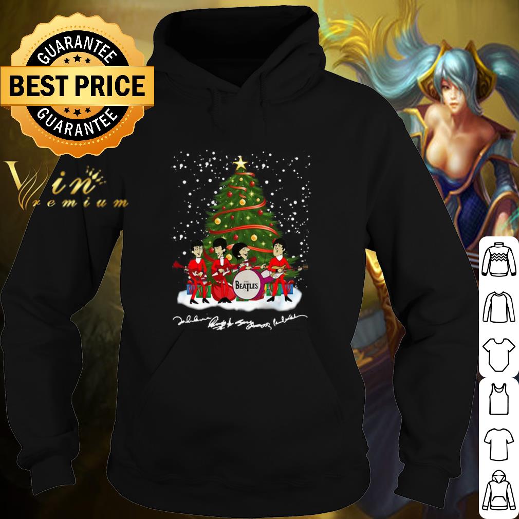 468221f1 pretty the beatles tree christmas signature shirt 4 - Pretty The Beatles Tree Christmas Signature shirt