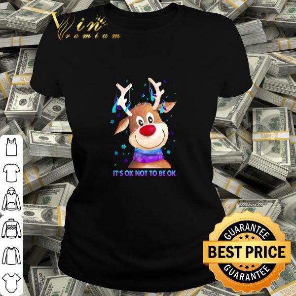 Top Reindeer Suicide prevention it's ok not to be ok shirt
