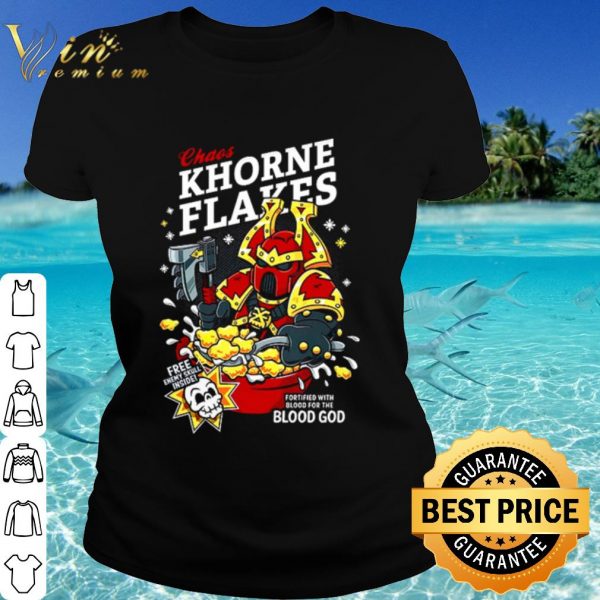 Nice Chaos Khorne Flakes free enmy skull inside Christmas shirt