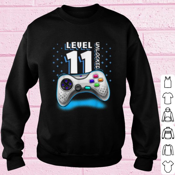 Original Level 11 Unlocked Video Game Birthday Gift Boys shirt