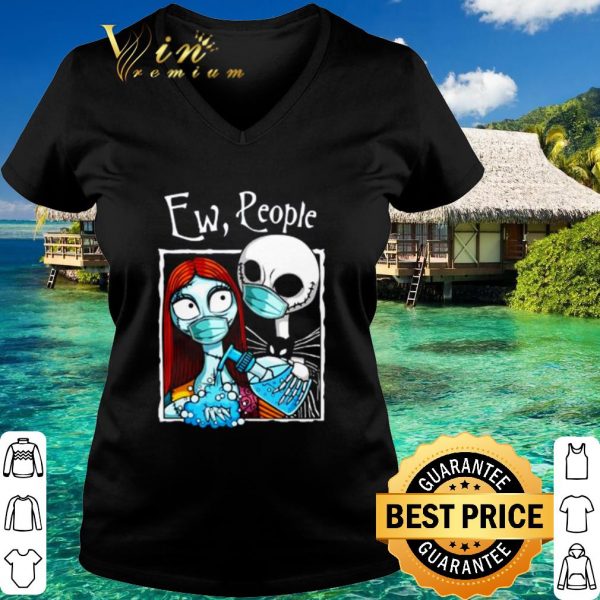 Premium Jack and Sally face mask wash hand ew people shirt