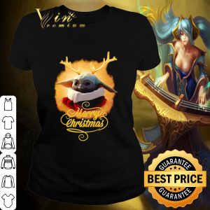Premium Reindeer Baby Yoda merry Christmas shirt 1