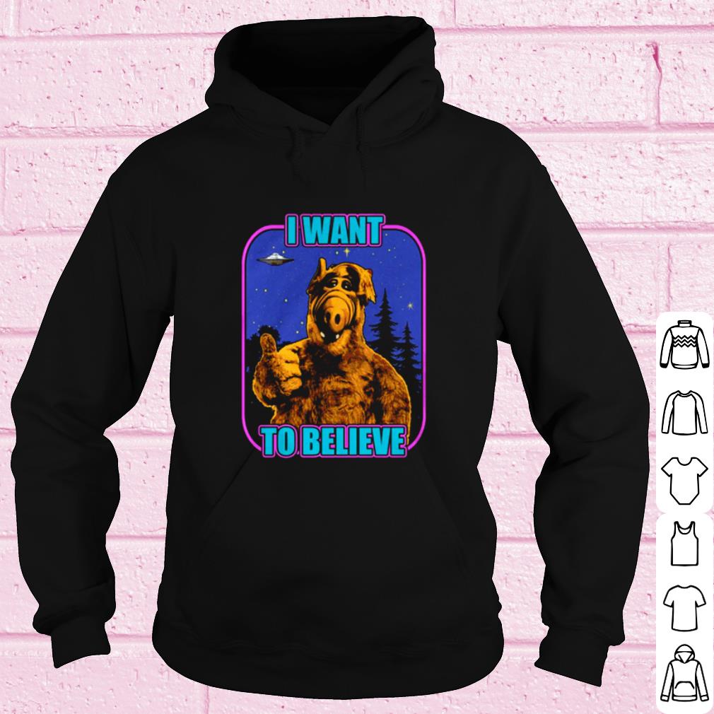 52140d26 original alf ufo i want to believe shirt 4 - Original ALF UFO I want to believe shirt