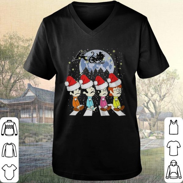 Original The Beatles Abbey Road Hat Santa Claus Christmas shirt