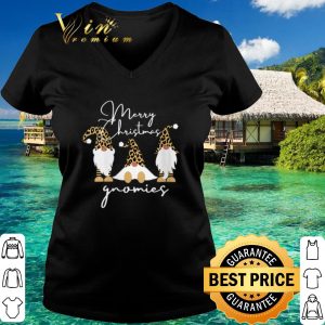 Cool Gnomies Womens Leopard Merry Christmas shirt 2