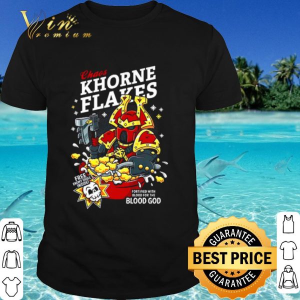 Nice Chaos Khorne Flakes free enmy skull inside Christmas shirt