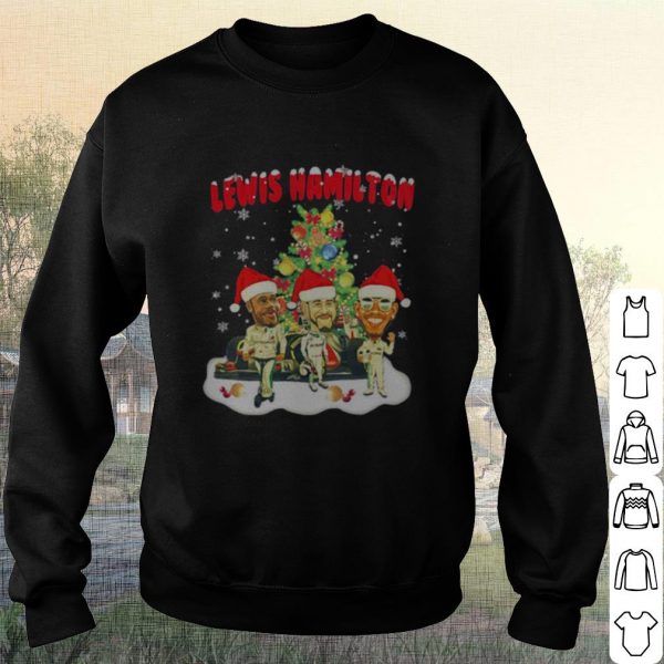 Cool Lewis Hamilton chibi Christmas tree shirt