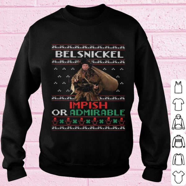 Best Belsnickel impish or admirable ugly christmas shirt