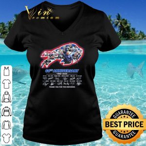 Nice Buffalo Bills 60th Anniversary 1960 2020 players signature thank you for the memories shirt 2
