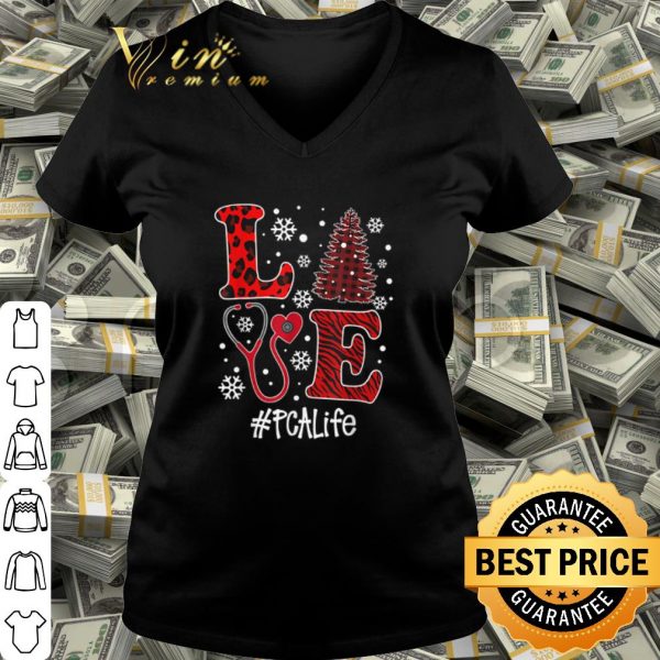 Original Love Nurse PCALife Tree Christmas shirt