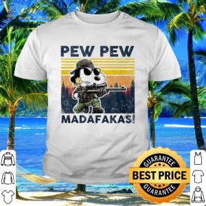 Best Snoopy pew pew madafakas vintage shirt 1