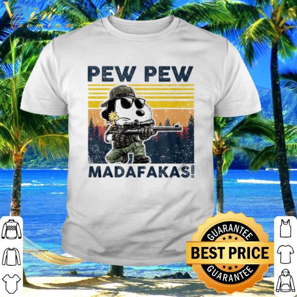 Best Snoopy pew pew madafakas vintage shirt