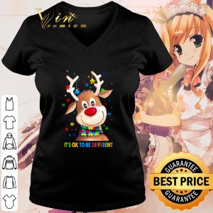 Best Reindeer Autism it's ok to be different shirt 2