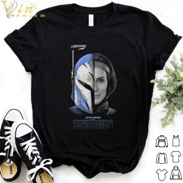 Top Star Wars The Mandalorian BoKatan Split Face R17 shirt