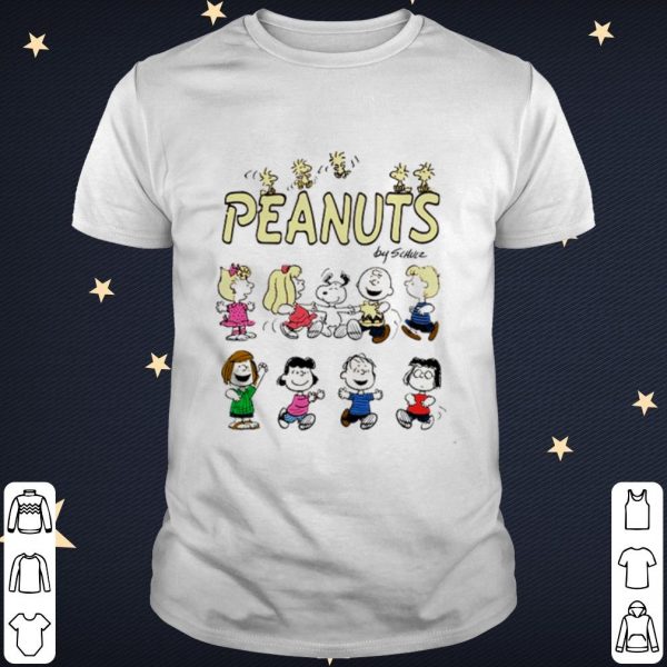 Pretty Peanuts by schulz characters dabbing shirt