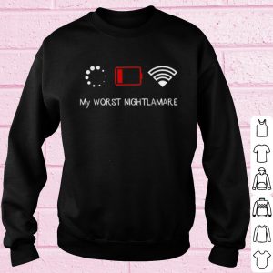 Official My Worst Nightmare Wifi battery low shirt 2