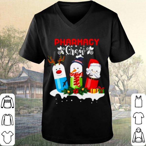 Cool Pharmacy Crew Christmas Pills Snowman shirt