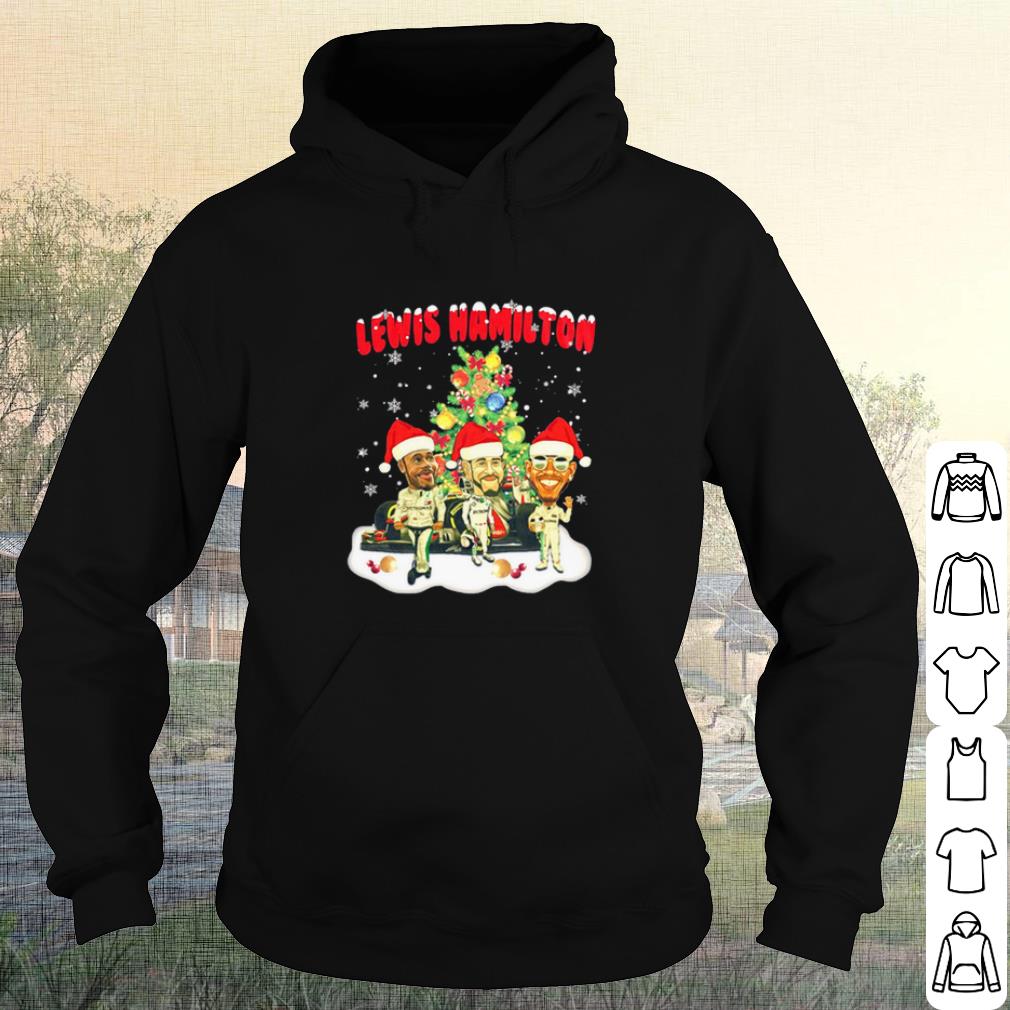 74991b55 cool lewis hamilton chibi christmas tree shirt 4 - Cool Lewis Hamilton chibi Christmas tree shirt
