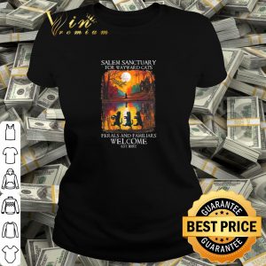 Pretty Salem Sanctuary For wayward Cat Ferals and Familiars Welcome est 1692 shirt 1