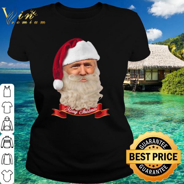 Top Santa Trump merry Christmas shirt