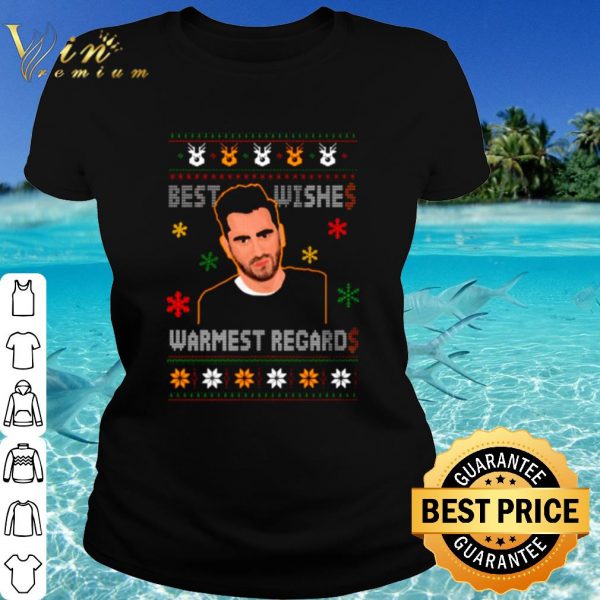 Top David Rose best wishes warmest regards Christmas shirt
