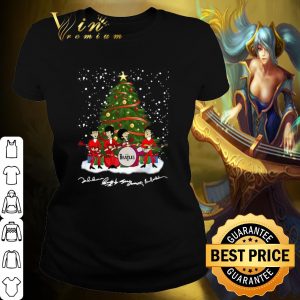 Pretty The Beatles Tree Christmas Signature shirt 1