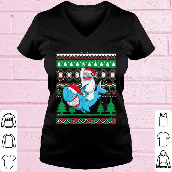 Original Sharkmas Santa Shark Christmas shirt