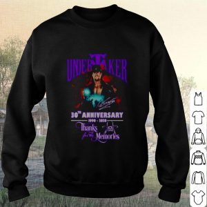Cool Undertaker 30th Anniversary 1990 2020 thank for the memories signature shirt 2