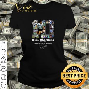Pretty Diego Maradona 1960 2020 thank you for the memories Signature shirt 1
