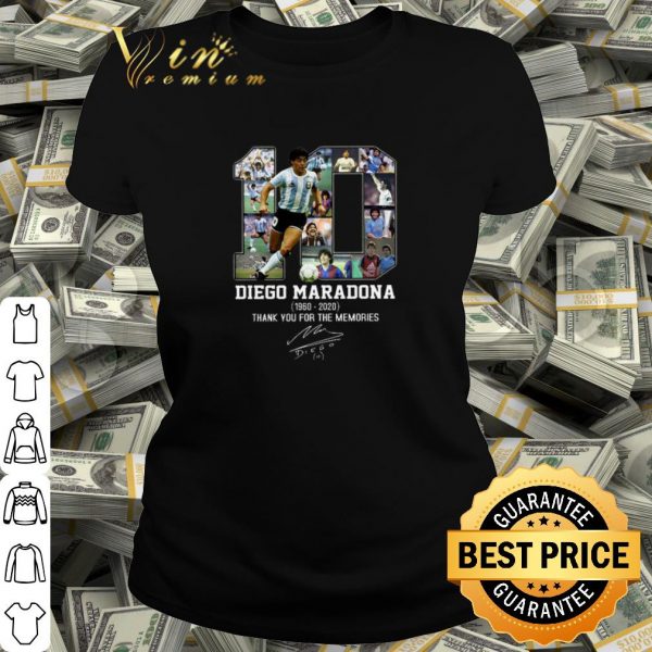 Pretty Diego Maradona 1960 2020 thank you for the memories Signature shirt