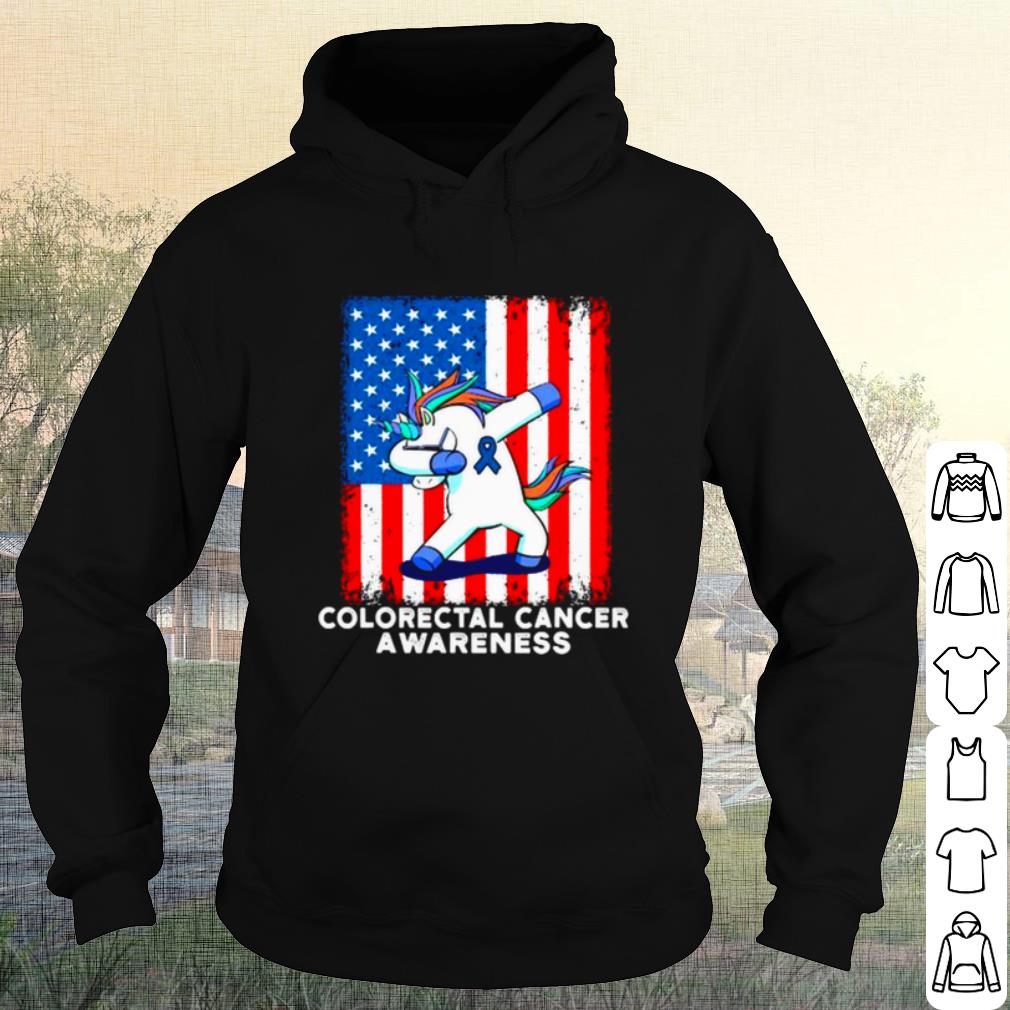 9bd30546 cool colorectal cancer awareness american flag unicorn dabbing shirt 4 - Cool Colorectal Cancer Awareness American Flag Unicorn Dabbing shirt