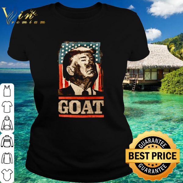Top American flag Trump goat shirt