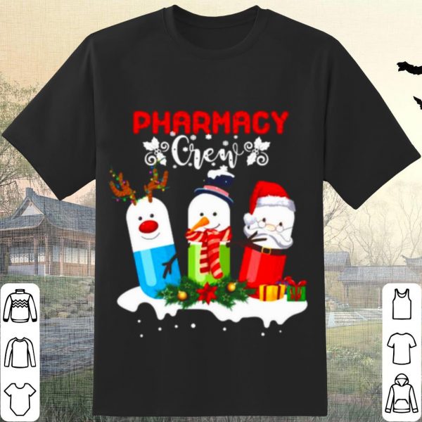 Cool Pharmacy Crew Christmas Pills Snowman shirt