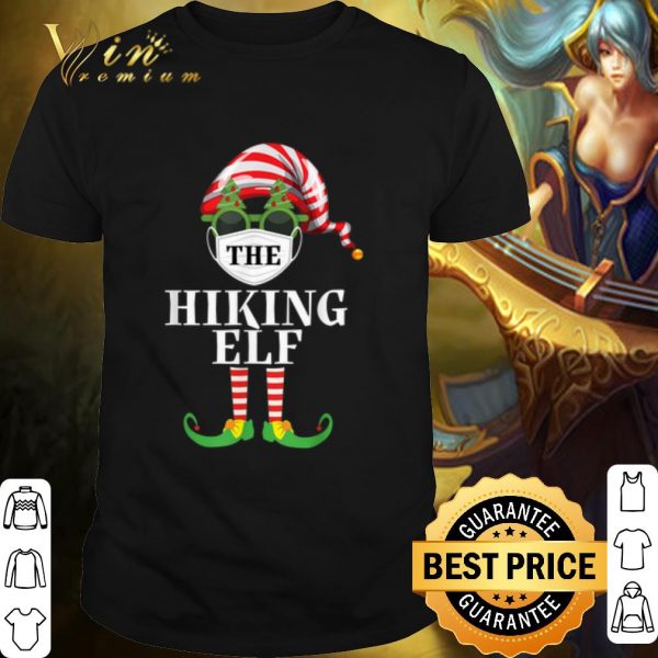 Pretty Hiking Elf Pajama Face Mask Christmas shirt