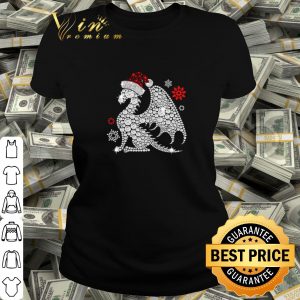 Cool Hat Santa Dragon Diamond Christmas shirt 1